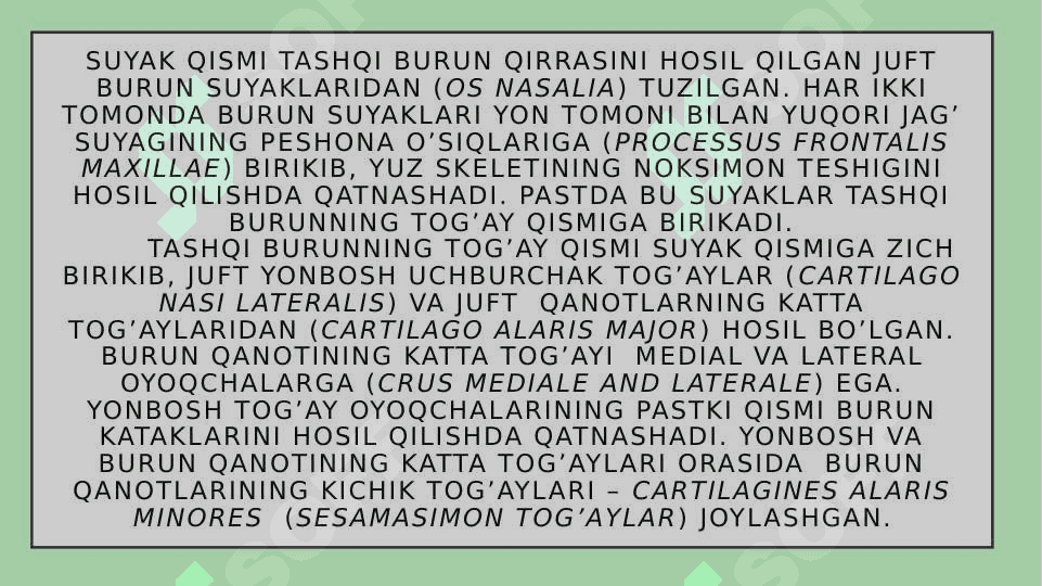 BURUN YON BO`SHLIQLARI 4