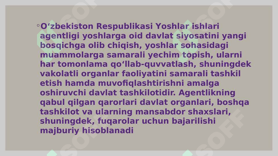 O’zbekiston Yoshlar ittifoqining ta’lim muassasalari bilan olib boradigan ishlarning mazmuni. 2