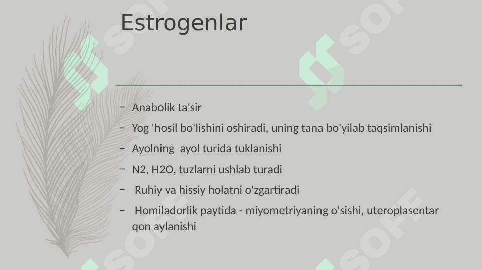 Ayol jinsiy gormonlari 6