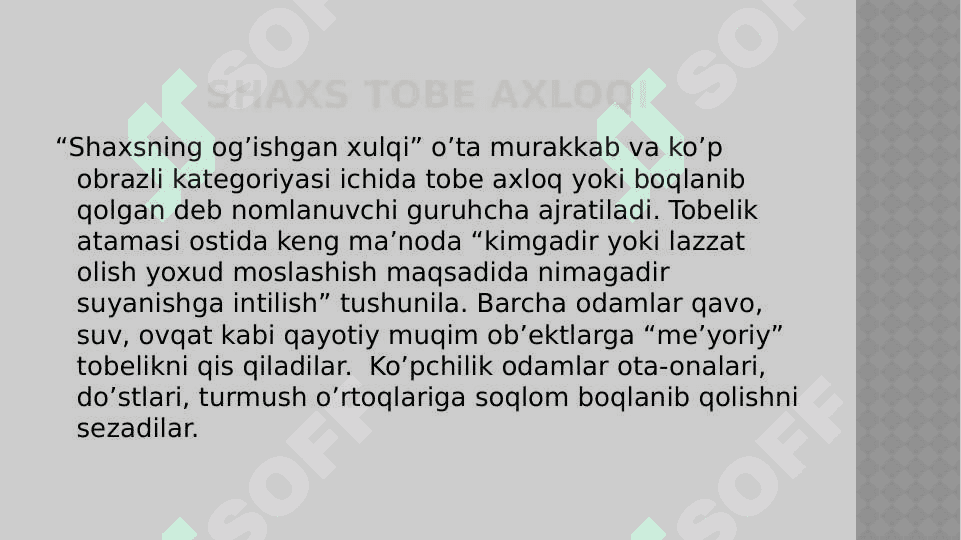 TOBE AXLOQ. 4