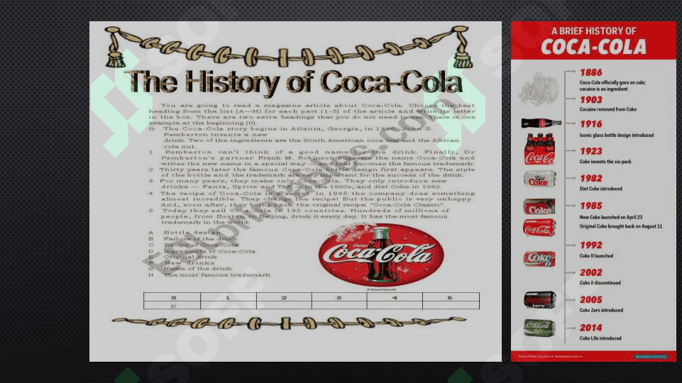 Mavzu: Coca --cola xaqida . 6