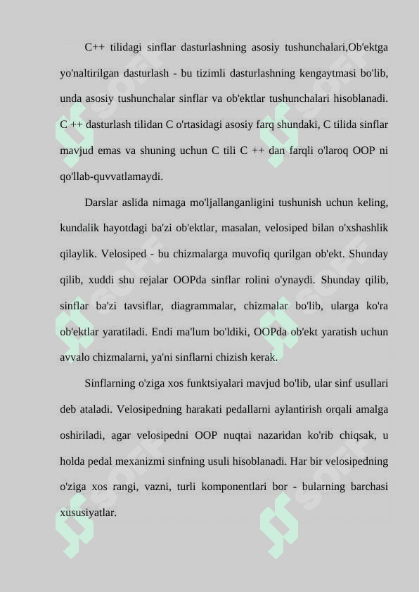 Sinf tushunchasi 3