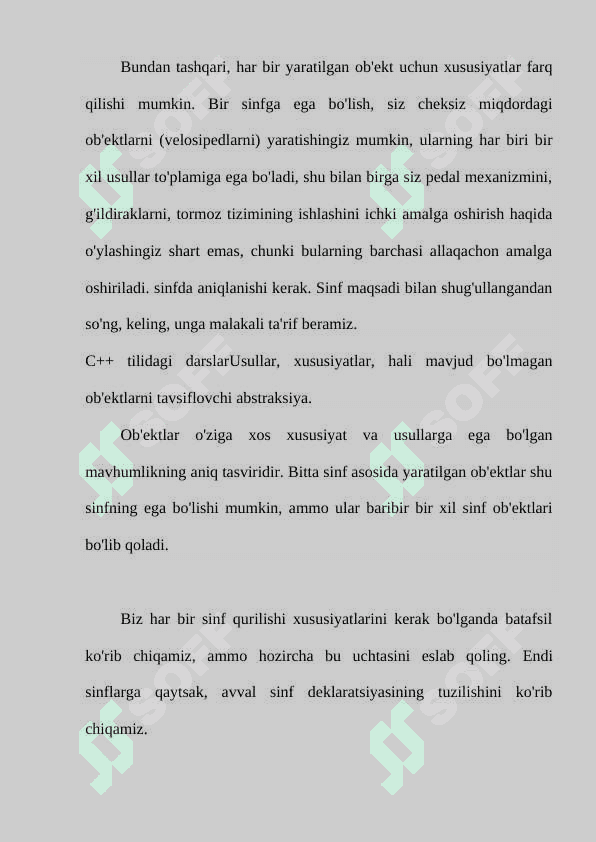 Sinf tushunchasi 4
