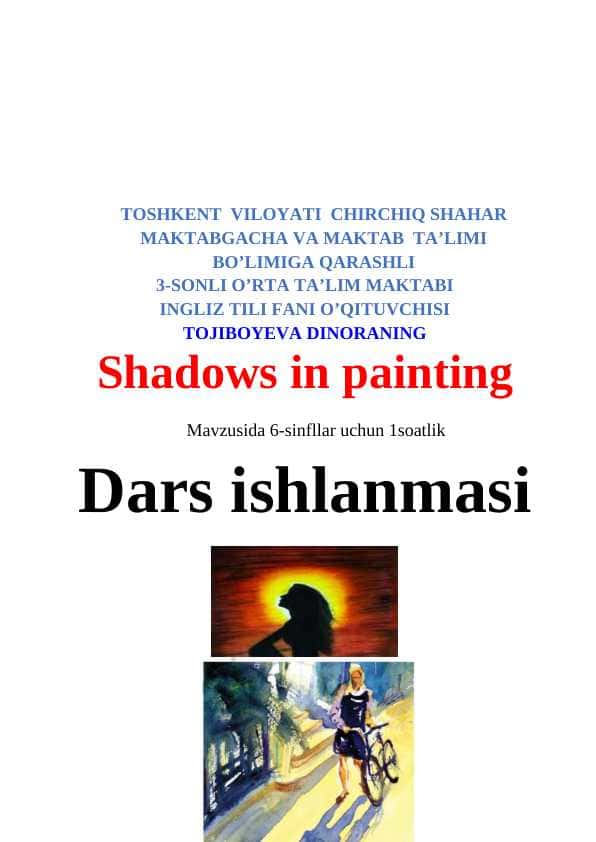Shadows in painting