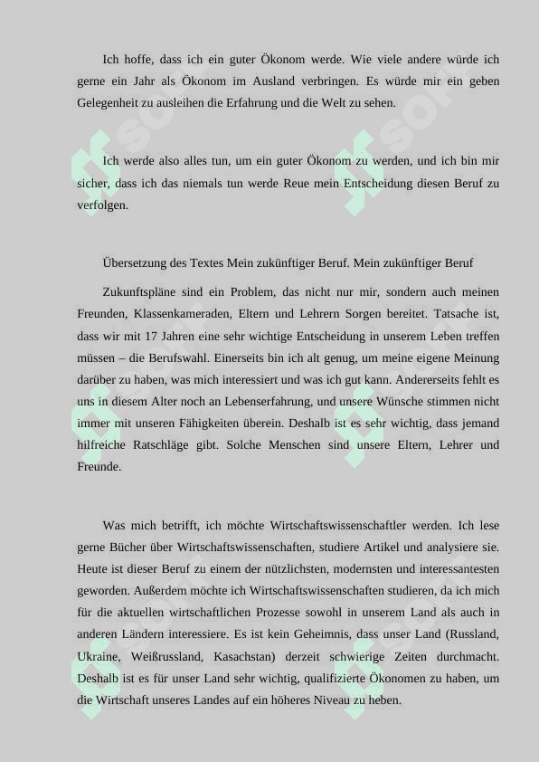 Berufe und Familie. Mein zukünftiger Beruf. 3