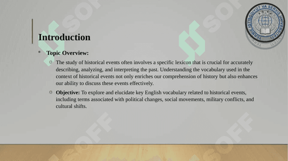 English Vocabulary Related to Historical Events 2