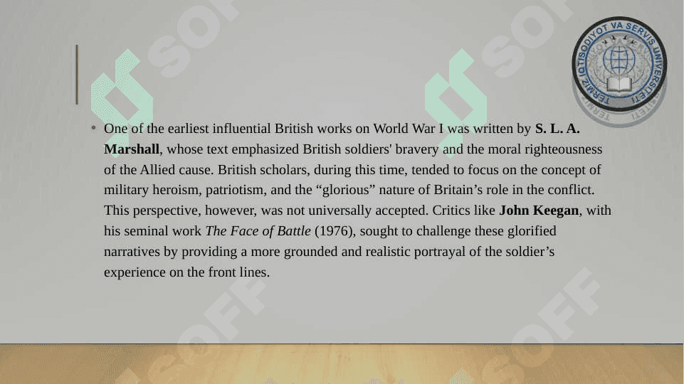 World Wars Through the Lens of English Historiography 4