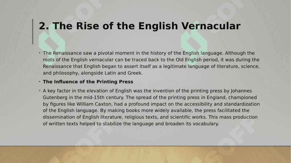 English and the Renaissance Era 4