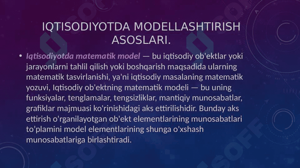EKONOMETRIK MODELLASHTIRISH ASOSLARI 4