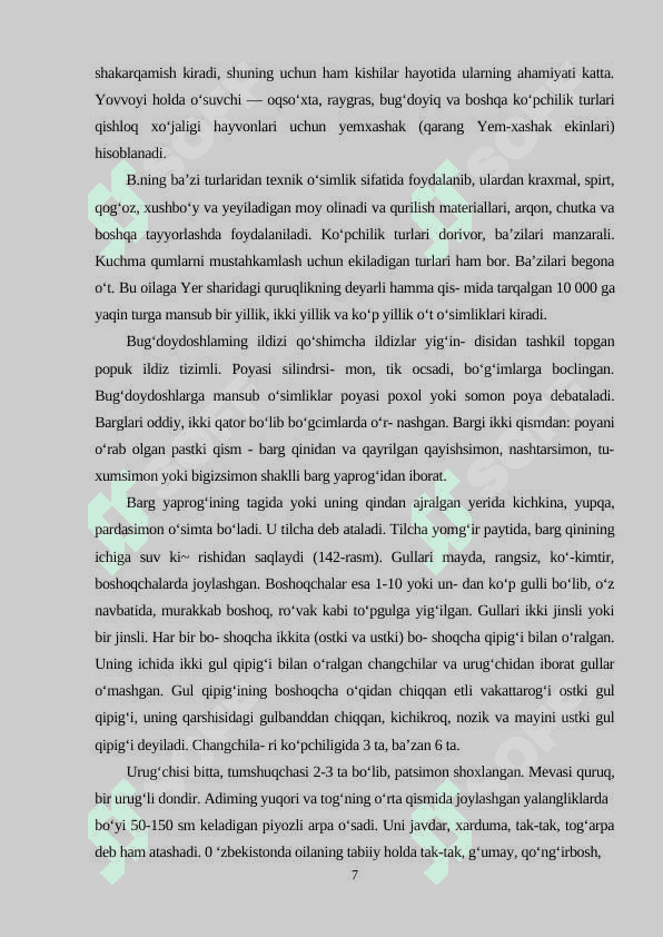BUGDOYDOSHLAR OILASI 6