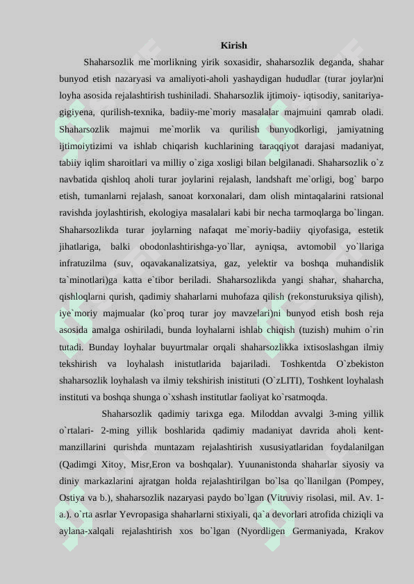 O‘RTA OSIYODA SHAHARSOZLIK MADANIYATINING PAYDO BO‘LISHI 2