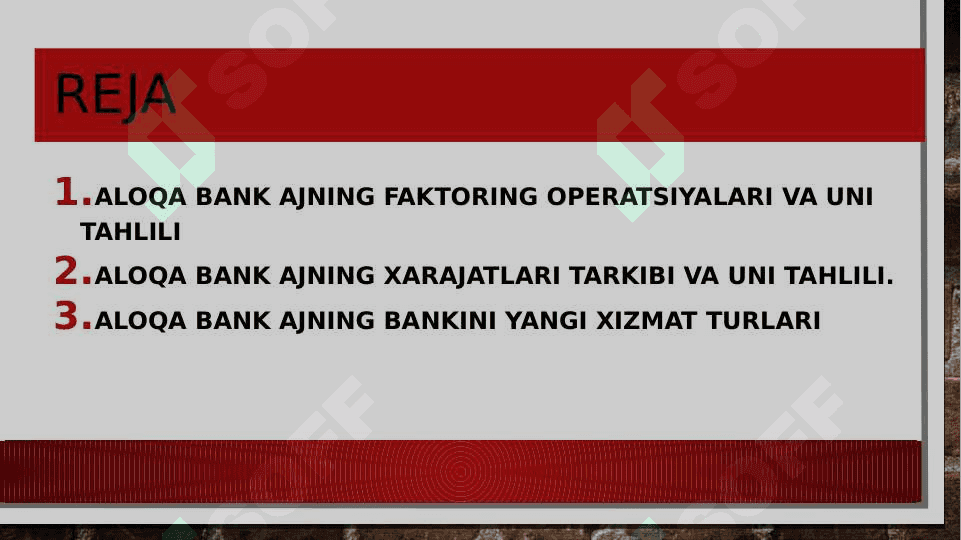 “Aloqabank “ aksiyadorlik jamiyati 2