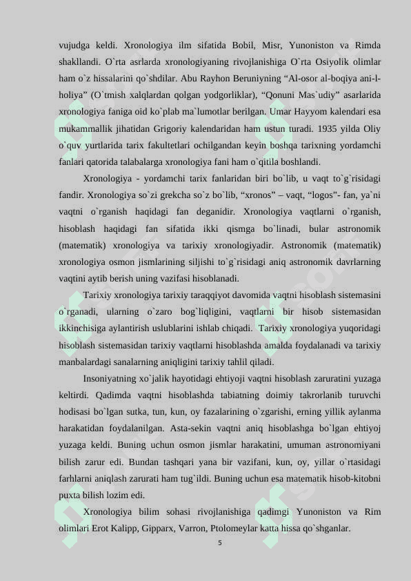 Tarix darslarida xronologik ko'nikmalarni shakllantirish usullari 5