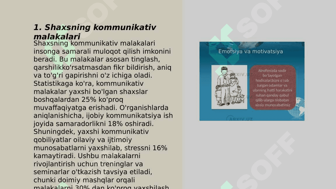 Shaxsning malaka va odatlari 3