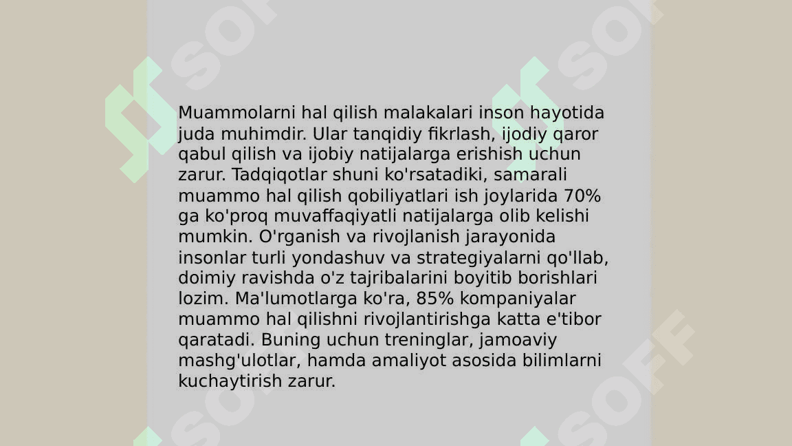 Shaxsning malaka va odatlari 7