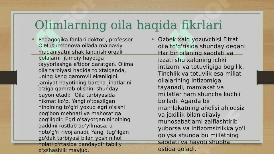 Zamonaviy oila va uning oʻziga xos xususiyatlari 3