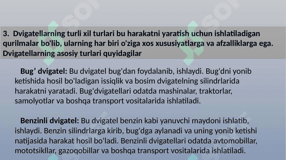 Avtomobil dvigatellining evolyutsiyasi 8