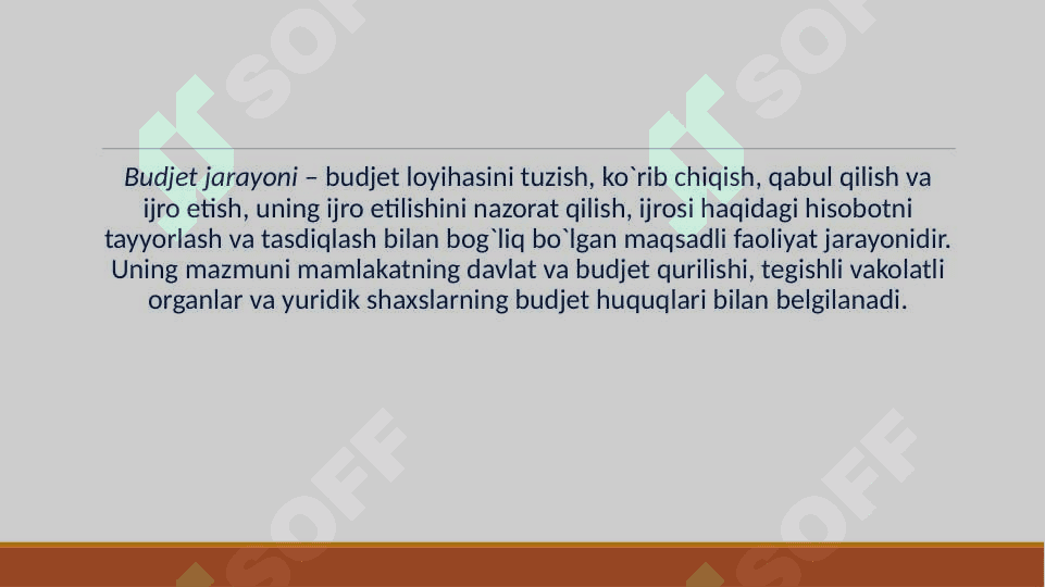 BUDJET JARAYONI 3