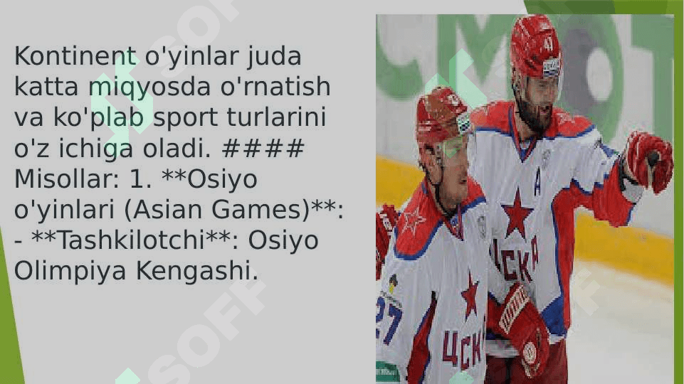 Kontinental va Regional o‘yinlar 4