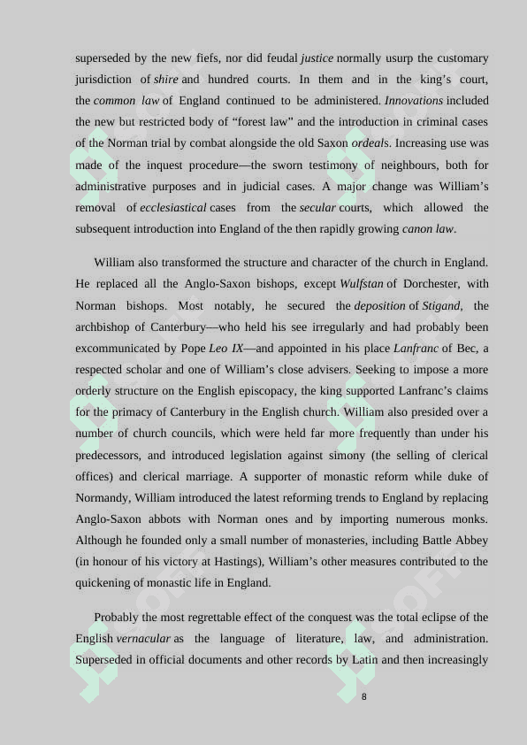 The Norman conquest and the invention of the printing press 8