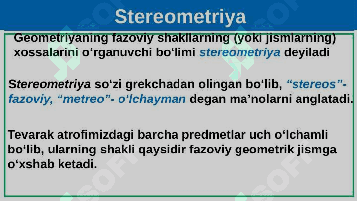 Ko‘pyoqlar to‘g‘riburchakli parollopiped fazoviy shakllar 4