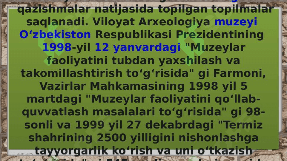 Termiz arxeologiya muzeyi 3