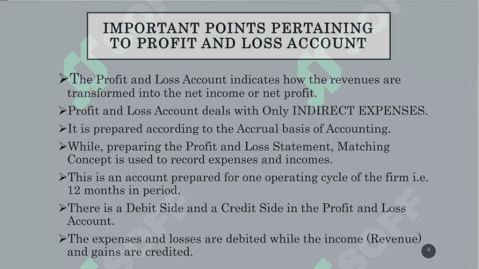 Profit lost and payments 4