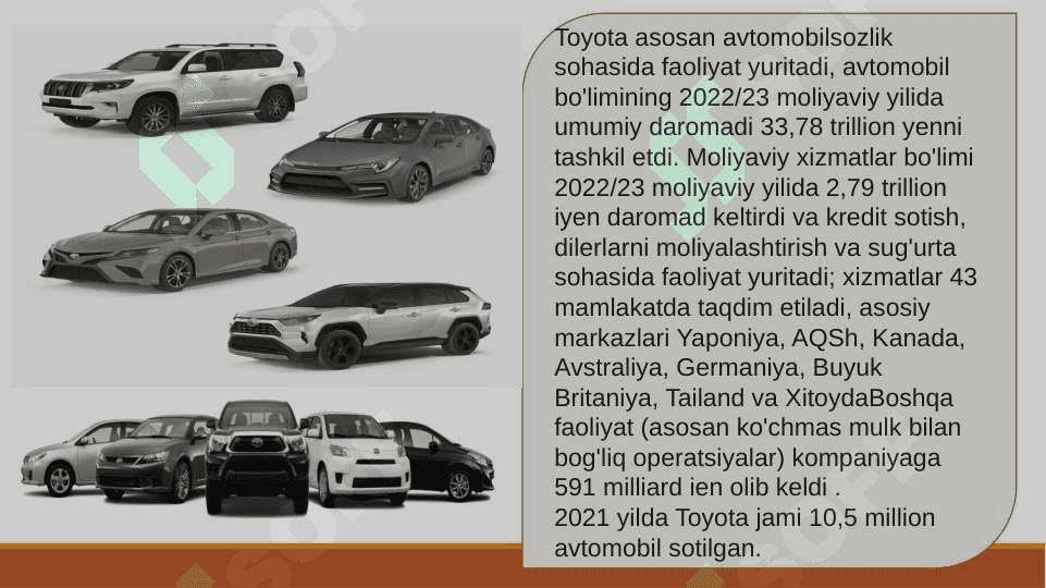 Toyota kompaniyasi haqida 8