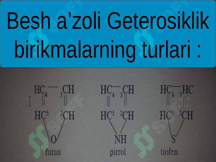 GETEROSIKLIK BIRIKMALAR . Geteroxalqali moddalar 7