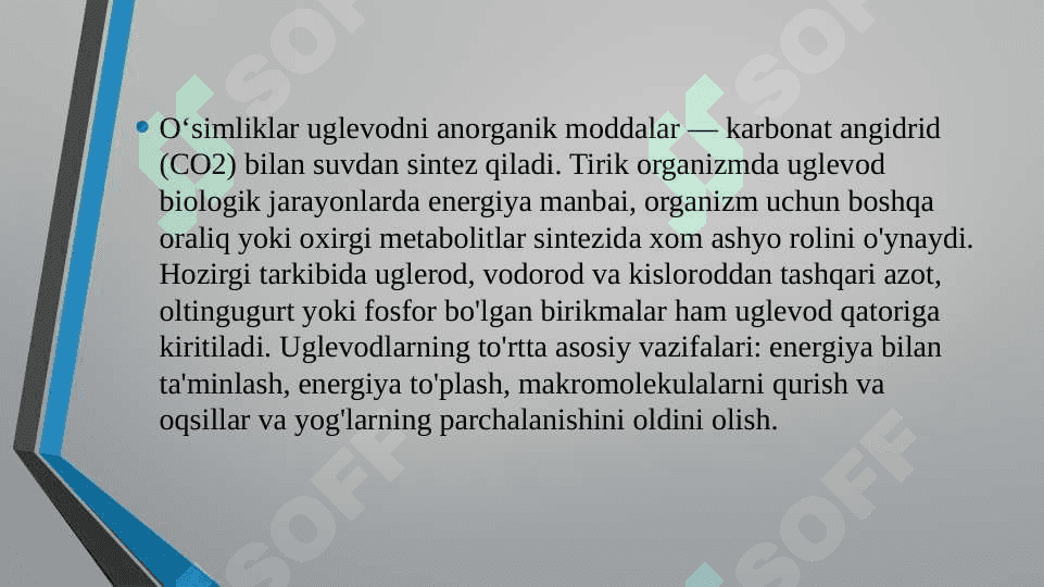 Karbonsuvlar .  Monosaxaridlar 8