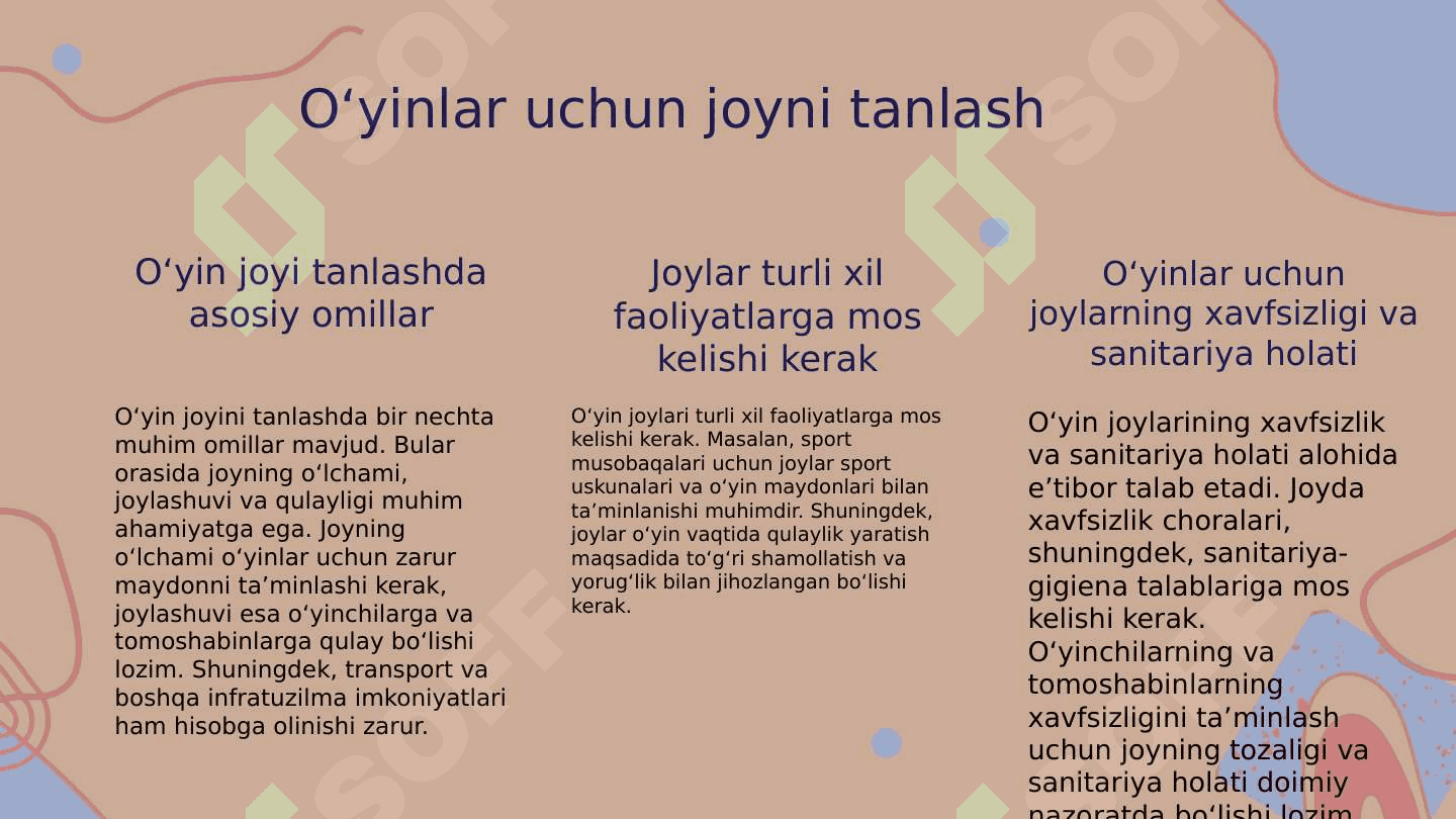 Harakatli o'yinlarni tashkil etish va o'tkazish 3