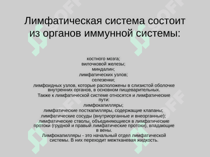 Образовние, состав и функции лимфы 2