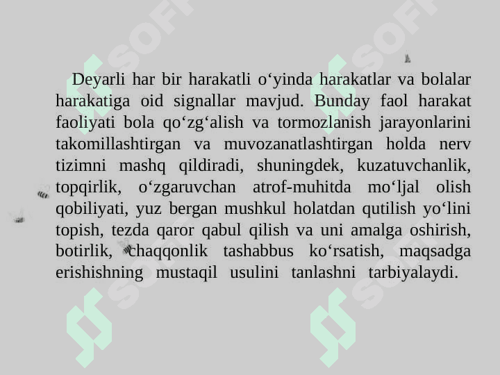 HАRАKАTLI O`YINLАR 6
