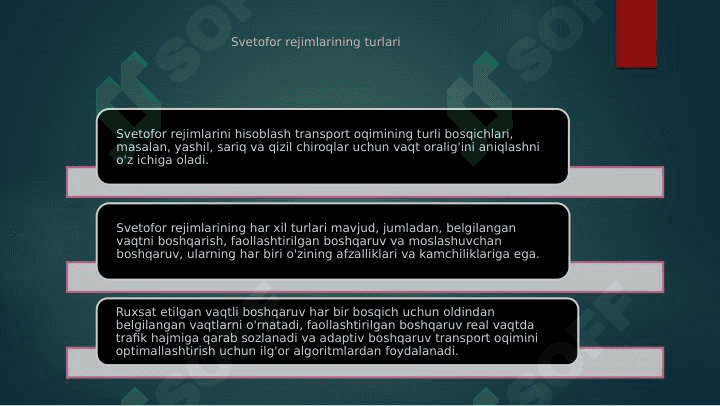 Svetaforning ishlash rejimlarini hisoblash 3
