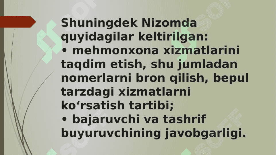 Turizmda joylashtirish xizmati 7