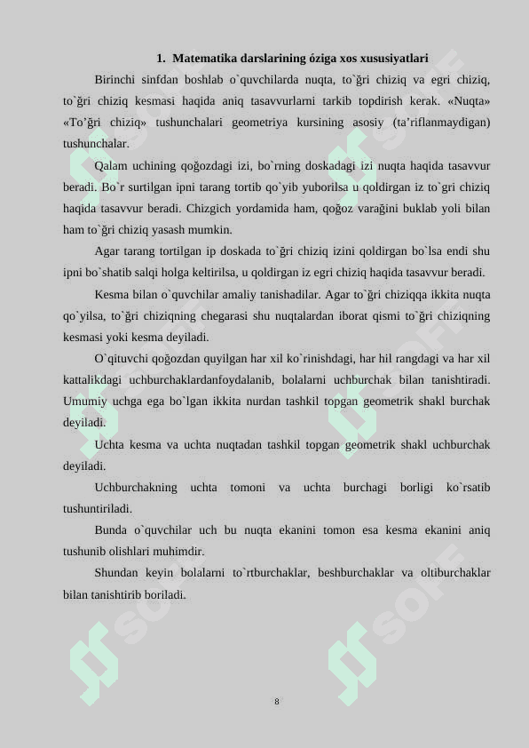 Boshlang‘ich sinflarda geometrik materiallarni o'rgatish metodikasi 8