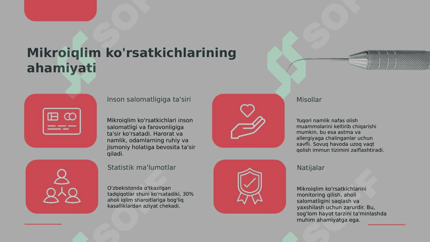 Xonalarning mikroiqlim ko'rsatkichlarini tekshirish va baholash 7