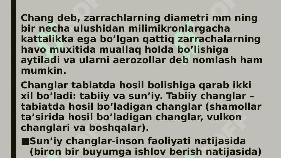 Havoning changlanganligini tekshirish va baholash 2