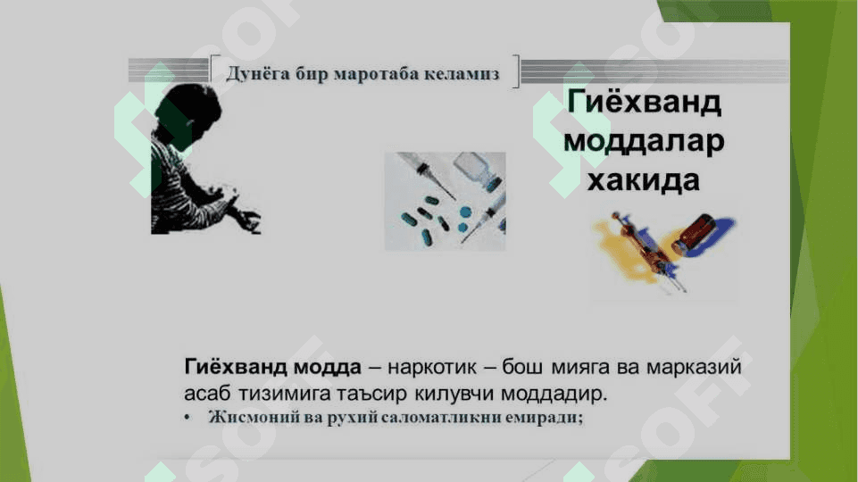 Гиёҳвандлик – умр заволи 3
