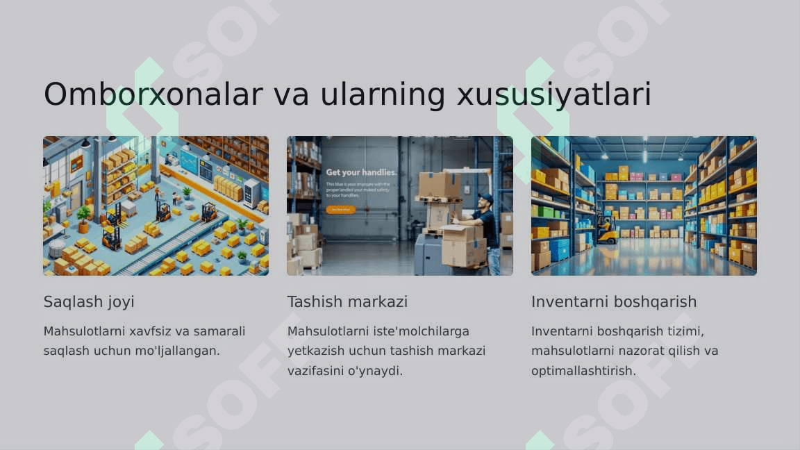 Logistika tizimlari elementlarining xususiyatlari 5