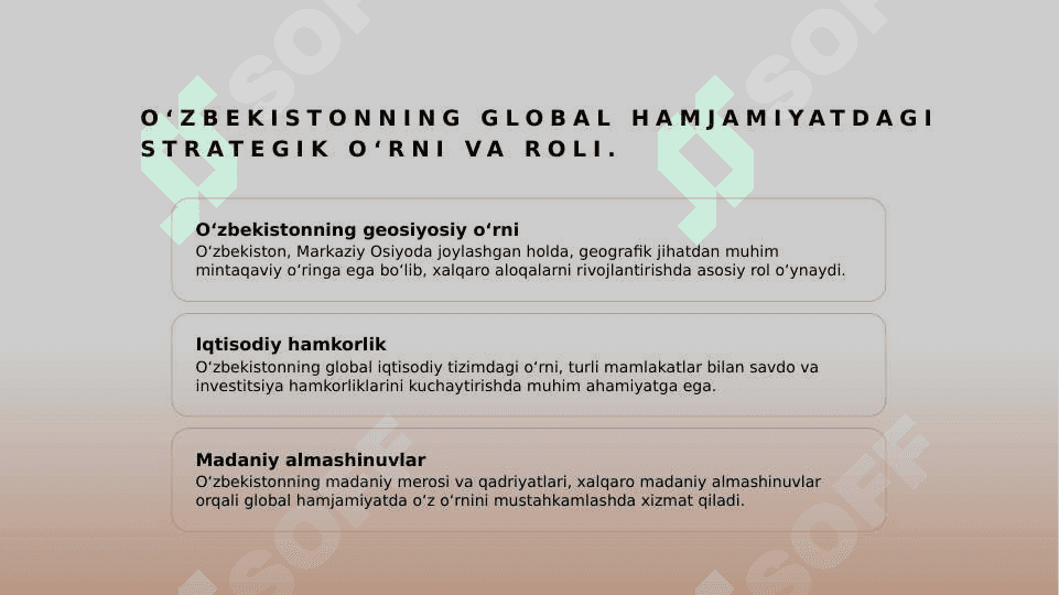 O‘zbekiston va Jahon hamjamiyati 3
