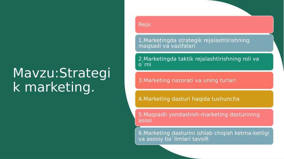 Strategik marketing