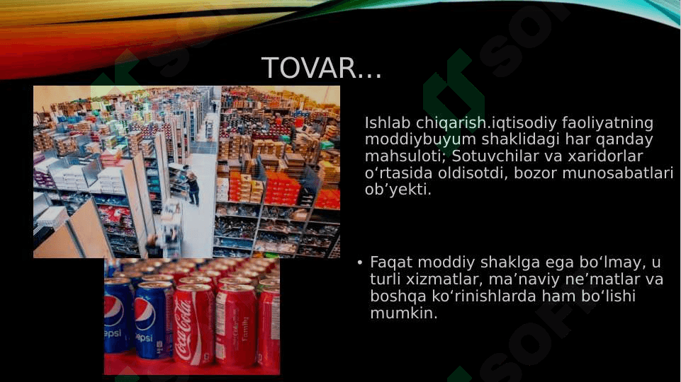Mavzu: tovar siyosati 3