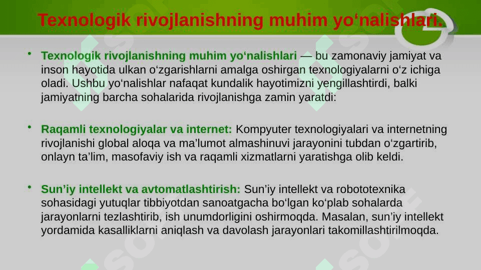 Fan texnika taraqqiyoti 6