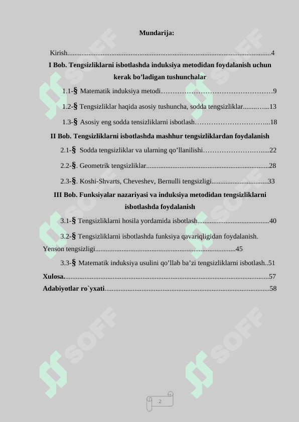 Tengsizliklarni isbotlashda klassik usullar 2