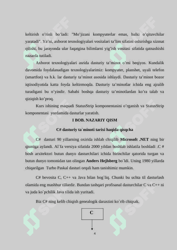 С# dasturlash tilida Status Strip komponentasi yordamida dasturlar yaratish 4