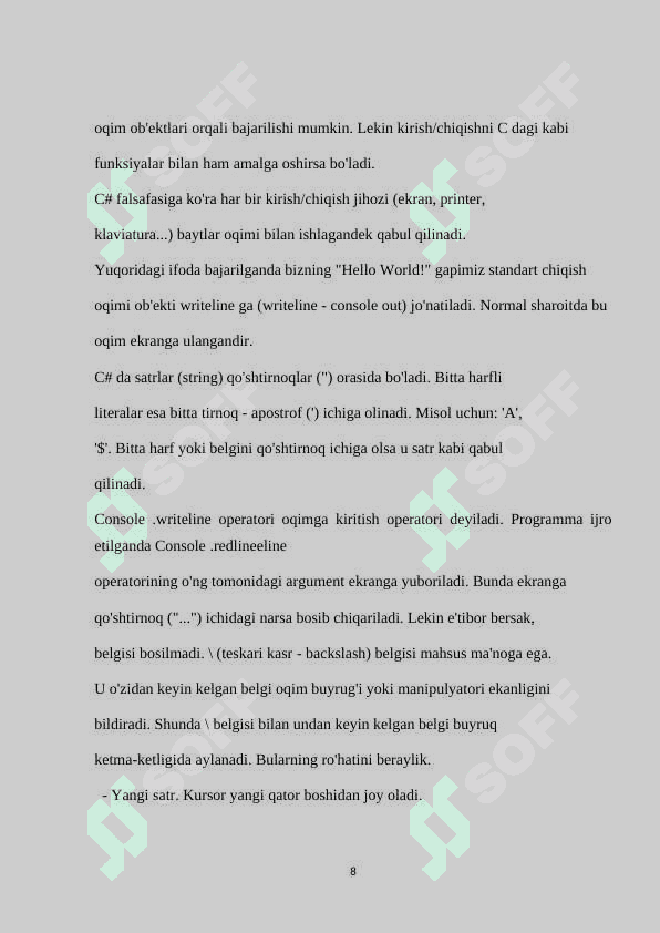 С# dasturlash tilida Status Strip komponentasi yordamida dasturlar yaratish 8