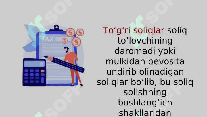 TO‘G‘RI SOLIQLARNING HUQUQIY TAVSIFI 8