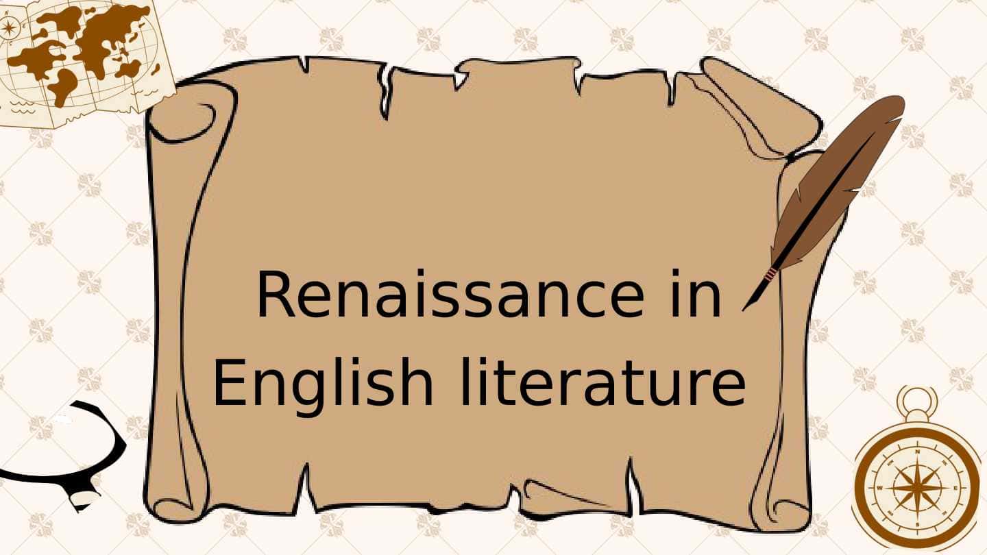 Renaissance in English literature