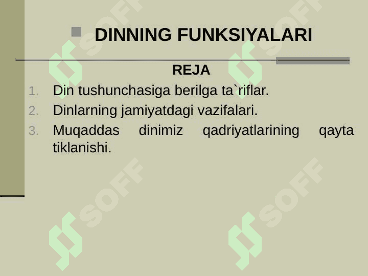 DINNING FUNKSIYALARI 2